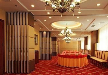 Movable Door Rollers Banquet Hall Acoustic Partition Wall Panel Thickness 65mm OEM / ODM