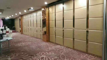 Sound Proof MDF Board Fabric Finish Movable Folding Partition Walls Commercial For Restaurant