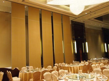 Melamine Finish Sliding Partition Walls With Aluminum Tacks And Rollers