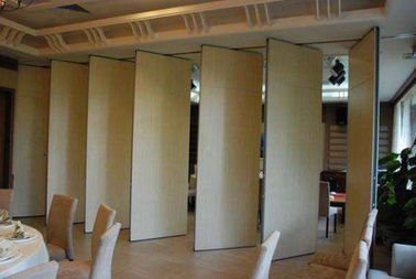 Melamine Surface Sliding Folding Soundproof Movable Partition Wall For Office / Classroom