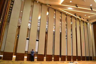 Aluminum Folding Acoustic Partition Wall , Sound Absorbing Movable Wall Systems