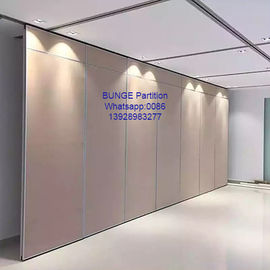 Conference Room Sound Proof Operable Partition Walls With MDF + Aluminum Material