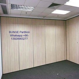 MDF + Aluminum Office Partition Walls / Conference Room Sliding Folding Partitions