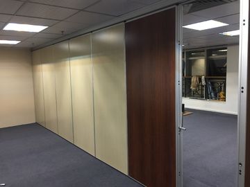 Movable Track Office Partition Wall Fabric Surface Aluminium Folding Door System