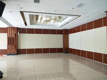 Multi Color Restaurant Partition Wall System With Aluminium Trolley Sliding Folding Doors