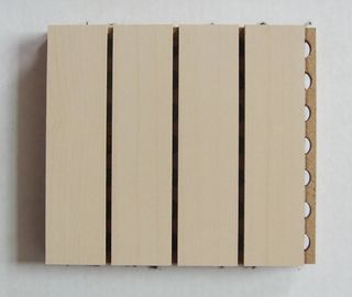 18mm Thickness Wooden Grooved Acoustic Panel For Music Room Easy Installing