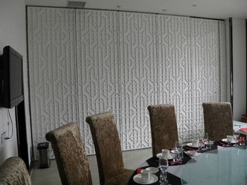 Conference Hall Movable Partition Walls , Sliding Door Roller Interior Sound Proof Wall Dividers