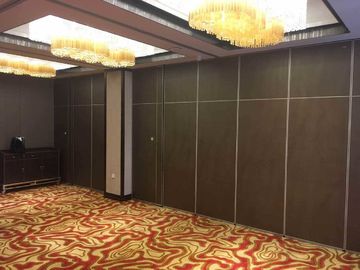 Restaurant Acoustic Partition Wall , Floor To Ceiling Aluminium Operable Wall Systems