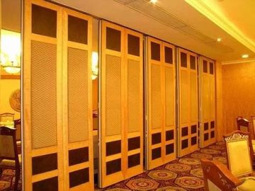 Modern Acoustic Movable Partition Walls / Sliding Folding Partition 3.65 Meters Height
