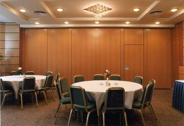 Multi - Function Room Folding Sound Proof Partition Walls With Aluminum Tracks Rollers