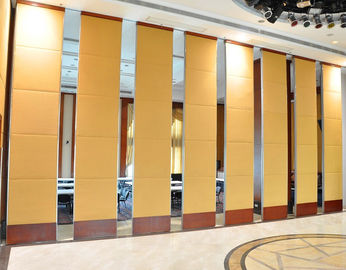 Floor To Ceiling Folding Door Operable Partition Walls For Banquet Hall / Acoustic Sliding Wall Panels