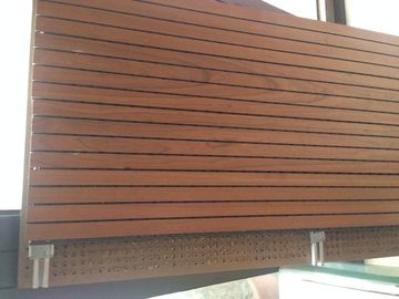 Studio Room Wooden Grooved Acoustic Panel MDF Board Fireproof Melamine Surface