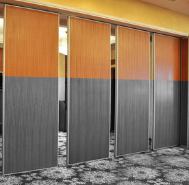 Sliding Fireproof Acoustic Partition Wall Full Height Aluminum Active Laminate Surface