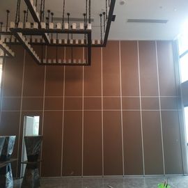 Interior Wooden Design Acoustic Partition Wall Sliding Doors For Auditorium / Banquet Hall
