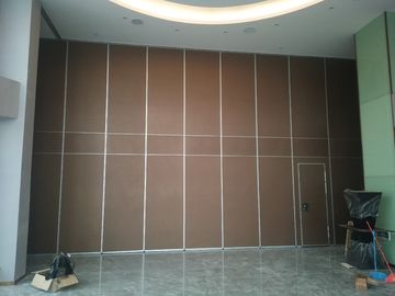 Interior Wooden Design Acoustic Partition Wall Sliding Doors For Auditorium / Banquet Hall