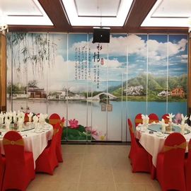 Laminate Sound Absorbing Restaurant Movable Partition Walls Width 3 * 10550 Mm