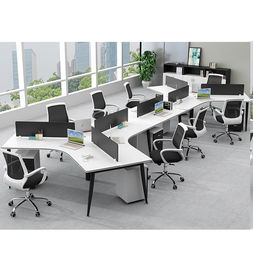 Simple Melamine Office Furniture Partitions Environment - Friendly PE Painting