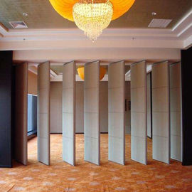 Sound Absorbing Hotel Movable Wooden Wall Dividers 2000 - 6000mm Height