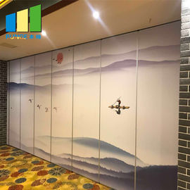 Wood Folding Doors Movable Partition Walls For Office Hotel Decoration