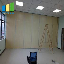 Durable MDF Board Movable Folding Partition Walls For Hotel Retractable Range 22.5mm