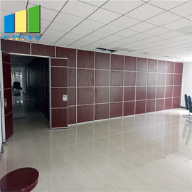 Durable MDF Board Movable Folding Partition Walls For Hotel Retractable Range 22.5mm