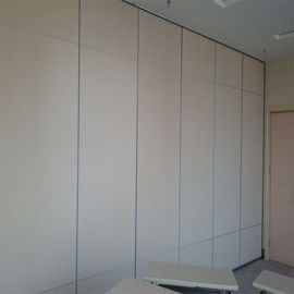 Banquet Hall Acoustic Wooden Collapsible Partition Walls With Double Pass Door