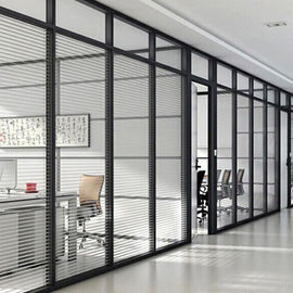 Tempered Glass Soundproof Fireproof Seperation Wall Glass Partition Wall For Office