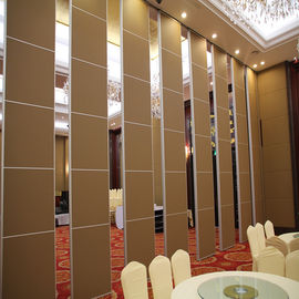 Operable Sliding Folding Interiors Wooden Door Movable Partition Walls For Banquet Hall Meeting Room