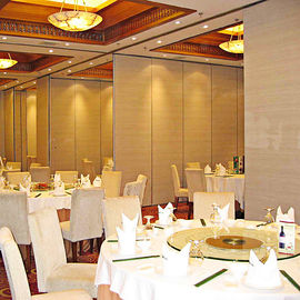Aluminum Frame Folding Movable Restaurant Partition Wall On Wheels