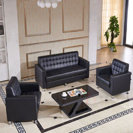 Executive Modern Black Leather Office Or Hotel Sofa Chair Elegant And Endurable