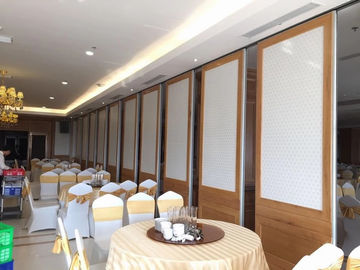 Acoustic Office Villa Sliding Door Movable Partition Walls With Fabric Melamine