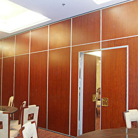 Hotel Melamine Finish Fire Rated Sound Insulation Sliding Folding Movable Wall Partition