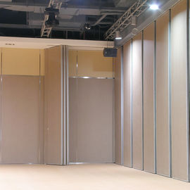 Soundproof Sliding Folding Partitions For Auditorium With Aluminum Frame MDF Finish