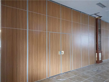 Panel Thickness 65 mm Sliding Aluminium Track Wooden Folding Partition Walls For Classroom