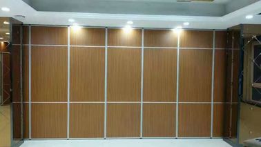 Panel Thickness 65 mm Sliding Aluminium Track Wooden Folding Partition Walls For Classroom
