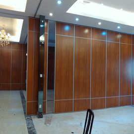Movable Office Wooden Profiles Aluminum Sliding Wall Partitions For Ballroom