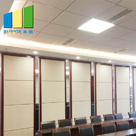 Melamine Wooden Movable Operable Acoustic Partition Wall For Art Gallery
