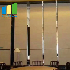 Hotel Fireproof Sliding Soundproof Movable Partition Walls Up To 4000mm Height