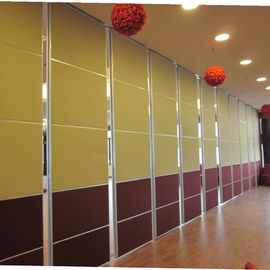 65 Type Restaurant Operable Acoustic Movable Partition Walls With Aluminum Frame