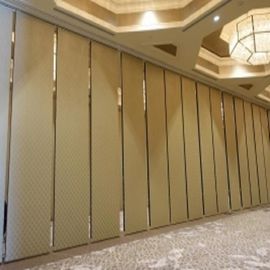 65 Type Retractable Mobile Hotel Sliding Partition Walls Soundproof Interior Folding