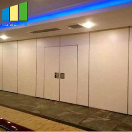 Acoustic Mosque Room Dividers Removable Wooden Doors Operable Soundproof Wall Partition