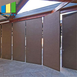 Movable Sliding Door Foldable Wooden Sound Proof Partition Wall For Hotel