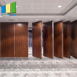 Movable Sliding Door Foldable Wooden Sound Proof Partition Wall For Hotel