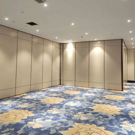 Restaurant Conference Room Wooden Sliding Folding Door Partition High Sound Insulation Easy Installation
