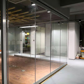 Movable Partition Walls Tempered Glass Partition Without Aluminum Retractable Partition Wall For Bangladesh