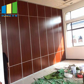 Office Sound Proof Melamine Faced Board Sliding Partition Walls For Hotel