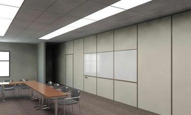 Aluminum Profile Automatic Electrical Movable Partition Walls Wooden Panels For Office
