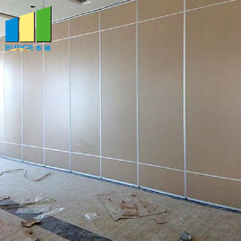 Conference Hall Soundproofing Foldable Wall Sliding Folding Partition With Access Door