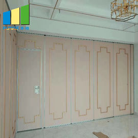 OEM Movable Partition Walls For Banquet / Soundproof Sliding Door Acoustic Wooden Panels