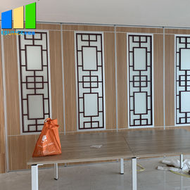Acoustic Room Dividers Aluminum Partition Door With Grill Glass Design For Hotel